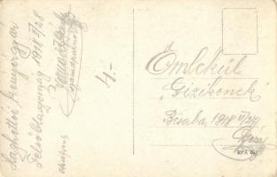 1918 Laghetto, Fabbrica di Pane / bread factory in the Italian front, WWI military postcard from Upp...