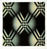 Marosi György (1964- ): Plasztikus kompozició. C-print, papír, jelzett, számozott (5/6), 27×27 cm