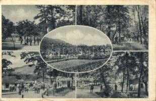 Piliscsaba - 4 db RÉGI városképes lap, vasútállomás, északi és déli tábor / 4 pre-1945 town-view postcards, railway station, military camps