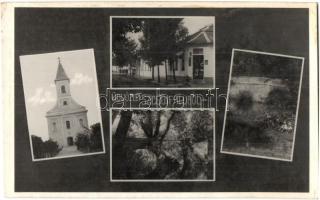 6 db RÉGI magyar és történelmi magyar városképes lap (Makó, Pécs, Rimaszombat, Szigetújfalu), vegyes...