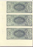 1946. 1000.000.000B.-pengő "zöld" bal alsó ívszéli 3-as függőleges csíkban, 3db illesztőkereszttel, csak hátoldali nyomat T:I (2x),I- A harmadikon enyhe sarokhajtás.