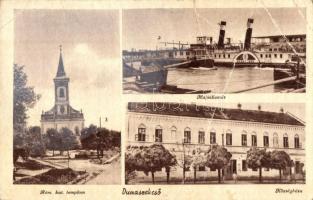 9 db VEGYES magyar városképes lap, Dunamenti települések, vegyes minőség / 9 MIXED Hungarian town-vi...