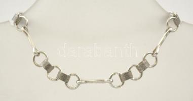Ezüst(Ag) háromkarikás karkötő, jelzett, h: 19 cm, nettó: 6,6 g