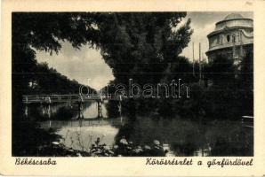 Békéscsaba - 6 db RÉGI városképes lap, vegyes minőség / 6 pre-1945 town-view postcards, mixed qualit...