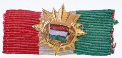 1956. "A Magyar Népköztársaság Zászlórendjének I. fokozata" aranyozott, zománcozott ezüst ...