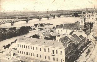 14 db RÉGI magyar városképes lap, vegyes minőség / 14 pre-1945 Hungarian town-view postcards in mixe...