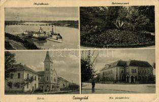 Csongrád - 6 db főleg RÉGI városképes lap / 6 mostly pre-1945 town-view postcards