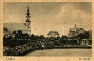 Csongrád - 6 db főleg RÉGI városképes lap / 6 mostly pre-1945 town-view postcards