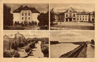 Csongrád - 6 db főleg RÉGI városképes lap / 6 mostly pre-1945 town-view postcards