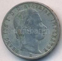 1859B 1/4Fl Ag "Ferenc József" T:2- Adamo M12