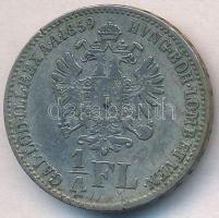 1859B 1/4Fl Ag "Ferenc József" T:2-
Adamo M12