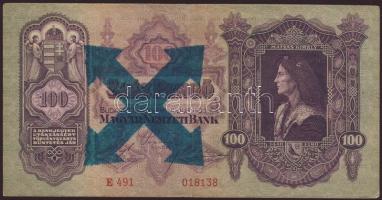 1930-41. 10P,20P,50P,100P zöld nyilaskeresztes felülbélyegzéssel T:II