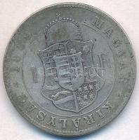 1889KB 1Ft Ag "Ferenc József / Barokk címer" Körmöcbánya T:2-,3
Hungary 1889KB 1 Forint A...