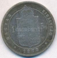 1878KB 1Ft Ag "Ferenc József / Középcímer" Körmöcbánya T:3
Hungary 1878KB 1 Forint Ag &qu...