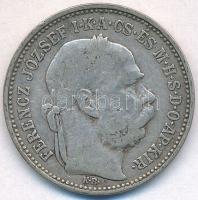 1892KB 1K Ag "Ferenc József" T:2,2- Adamo K5