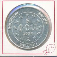 Vegyes: Belgium 1987. 5E Ag "A Római Szerződés 30. évefordulója" + Hollandia 1990. 10E Cu-...