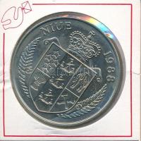 Vegyes: Nagy-Britannia 1953. 5Sh (Crown) Cu-Ni "II. Erzsébet királynő koronázása" + Niue 1...