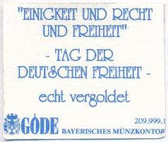 Németország 1991. "Friedrich II der Grosse (A nagy II Frigyes)" aranyozott Cu-Ni emlékérem...