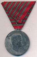 1918. "Sebesültek Érme" cink kitüntetés, modern - ötödik sebesülés után járó - mellszalagg...