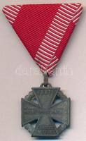 1916. Károly-csapatkereszt cink kitüntetés modern mellszalaggal T:2  Hungary 1916. Charles Troop Cross Zn decoration with modern ribbon C:XF  NMK 295.