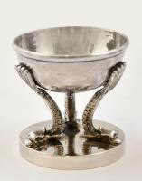 Ezüst(Ag) delfinlábas fűszertartó, jelzett, m: 6 cm, nettó:103,5 g