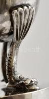 Ezüst(Ag) delfinlábas fűszertartó, jelzett, m: 6 cm, nettó:103,5 g
