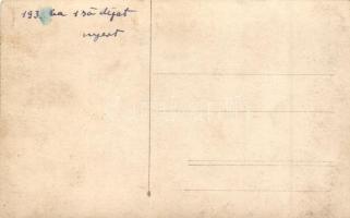 1938 Oldalkocsis motorkerékpár versenyző / Sidecar motorbicycle racer, photo