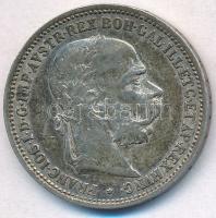 Ausztria 1893. 1K Ag "Ferenc József" T:1-,2 patina Austria 1893. 1 Corona "Franz Joseph" C:AU,XF patina Krause KM#2804