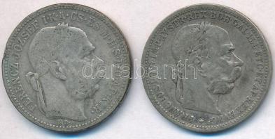 1894KB 1K Ag "Ferenc József" + Ausztria 1894. 1K Ag "Ferenc József" T:2,2-,3