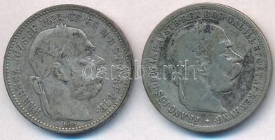 1895KB 1K Ag "Ferenc József" + Ausztria 1895. 1K Ag "Ferenc József" T:2,2-