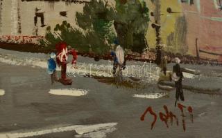 Bánfi jelzéssel: Óbuda. Olaj, karton, keretben, 23×33 cm