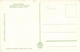 Budapest XXII. Budafok, Paul Péter Kutyavilla halászcsárdája. Seybold bor és Littke pezsgő reklámmal