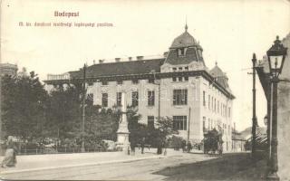 Budapest I. Magyar királyi darabont testőrségi legénységi pavillon, laktanya, lóvasút