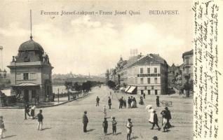 Budapest V. Ferenc József rakpart, korzó, Petrakovits J. vendéglője