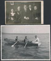 cca 1920-1930 Dr. Kiss Ferenc(1889-1966) Kossuth-díjas magyar orvos, anatómiai professzor  3 db családi fotója, 8,5x14 és 12x16 cm közötti méretekben