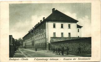 Budapest III. Óbuda, Laktanya utca 23. Folyamőrségi laktanya / Kaserne der Stromwache (EK)