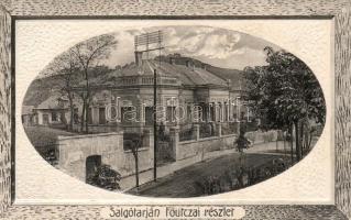 Salgótarján, Fő utca, Laufer Ernő kiadása, Art Nouveau keret (EK)