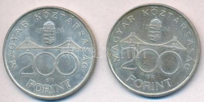 1994. 200Ft Ag "Deák" (2x) T:2