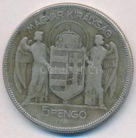 1930. 5P Ag "Horthy jobbra" T:3
Adamo P8