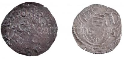 1440K-R Denár Ag (0,43g) + 1442-1443? Denár Ag "V. László (mint trónigénylő)" (0,8g) Huszár: 643;670., Unger I.: 494.e;499.b