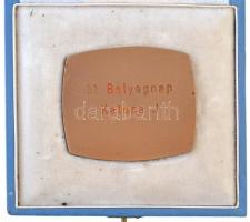 1978. "Magyar Bélyeggyűjtők Országos Szövetsége Budapest" Br plakett eredeti tokban, hátol...