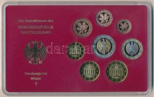 Németország 2003J 1c-2E (8x) forgalmi sor, hamburgi verde, lezárt műanyag tokban T:PP
Germany 2003J...