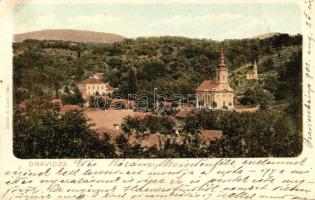 Oravica, Oravita; látkép templommal / panorama view with church (EK)