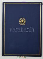 1968 A Magyarország és Olaszország közötti nemzetközi közúti- és árufuvarozásról szóló megállapodás aláírási jegyzőkönyve, benne Pándi József közlekedési minisztériumi főosztályvezető és Rossi Alberto nagykövetségi tanácsos aláírása, a magyar nagykövetség és az olasz Külügyminisztérium viaszpecsétjeivel