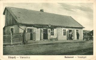 Varsolc, Varsolt; vendéglő, Liebermann Sámuel kiadása / restaurant (EK)