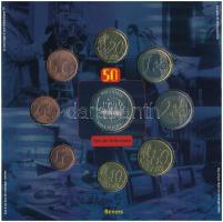 Belgium 2003. 1c-2E (8x) forgalmi sor + "50 éves a Belga televízió" emlékérem, karton dísz...