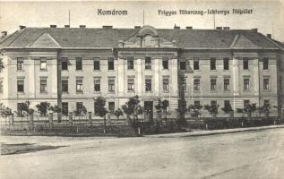 Komárom, Komárno; Frigyes főherceg laktanya, főépület, L. H. Pannonia kiadása / military barracks, main building (EK)