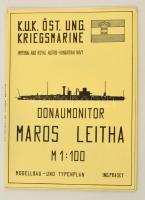 1977 A Maros és Leitha monitorhajók tervrajzai modellépítéshez