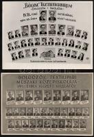 1951-1972 6 db régi iskolai tablófotó, 30x24 cm és 16x24 cm közötti méretben