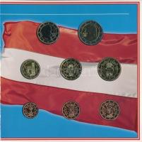 Ausztria 2002. 1c-2E (8x) forgalmi sor karton dísztokban T:1
Austria 2002. 1 Cent - 2 Euros (8x) co...